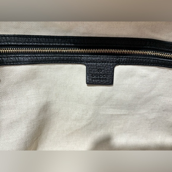 GUCCI Straw Large Soft Stirrup Shoulder Bag White, new without tags - Picture 10 of 15